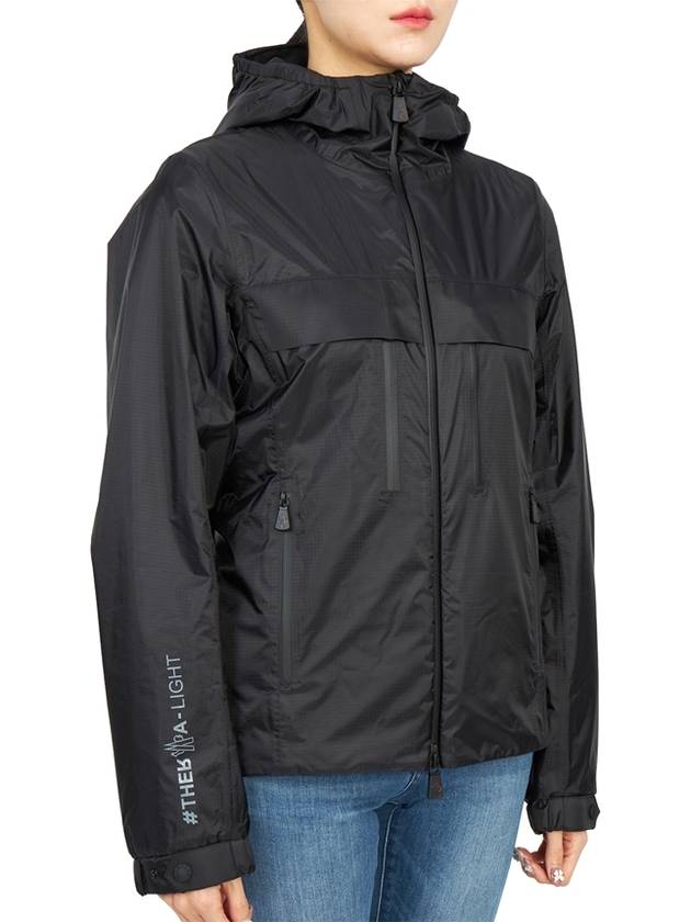 Vouvry Hooded Jacket Black - MONCLER - BALAAN 5