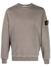 Garment Dyed Malfile Crewneck Sweatshirt Grey - STONE ISLAND - BALAAN 2