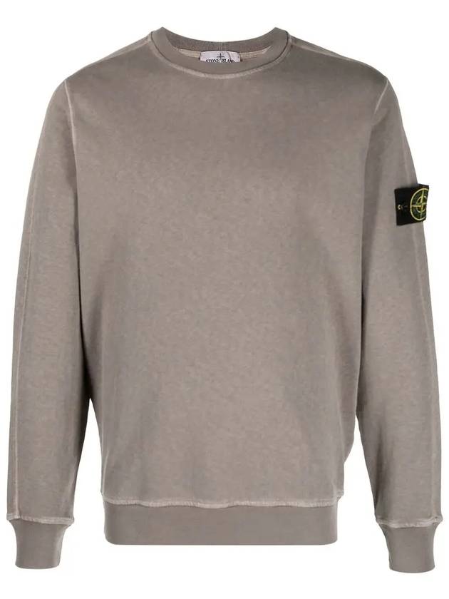 Garment Dyed Malfile Crewneck Sweatshirt Grey - STONE ISLAND - BALAAN 2