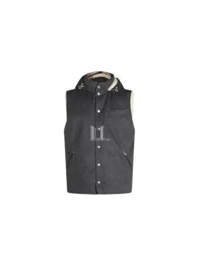 Detachable Hooded Down Vest Grey - BRUNELLO CUCINELLI - BALAAN 2