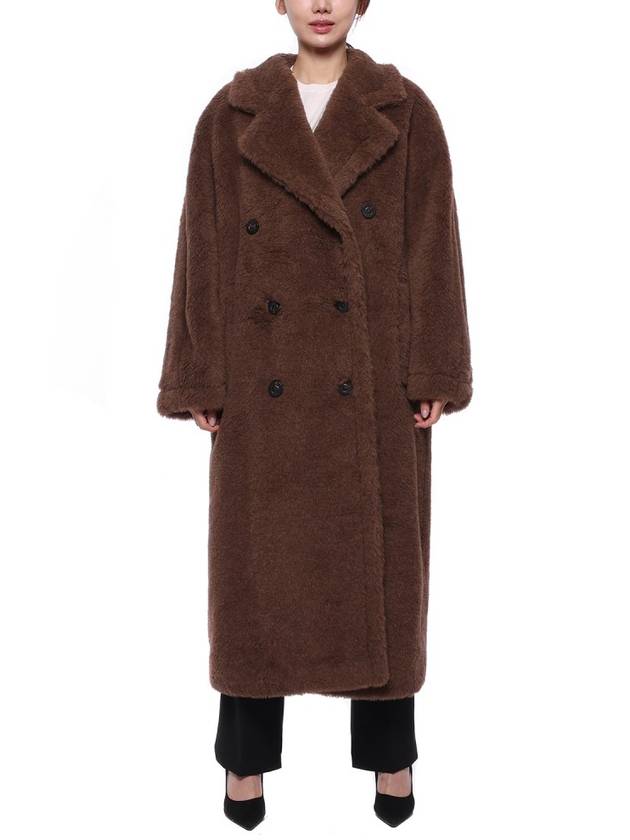 Faust Teddy Bear Alpaca Double Coat Brown - MAX MARA - BALAAN 4