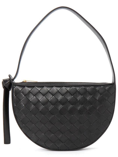 Intrecciato Sunrise Small Shoulder Bag Black - BOTTEGA VENETA - BALAAN 2