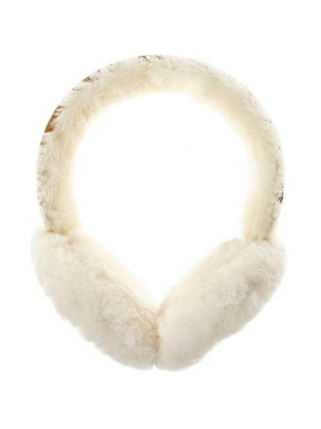 Sheepskin Embroidery Earmuff Chestnut - UGG - BALAAN 1