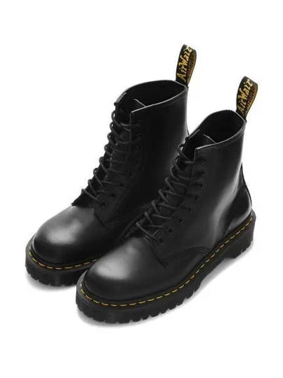 1460 Bex Smooth Leather Platform Worker Boots Black - DR. MARTENS - BALAAN 2