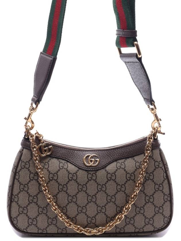 Ophidia Chain Strap Small Shoulder Bag Beige - GUCCI - BALAAN 3