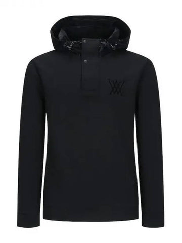 Anew M Hooded Sweatshirt Hoody Point Anorak BK Domestic Product GQCY24093016649 - ANEWGOLF - BALAAN 1