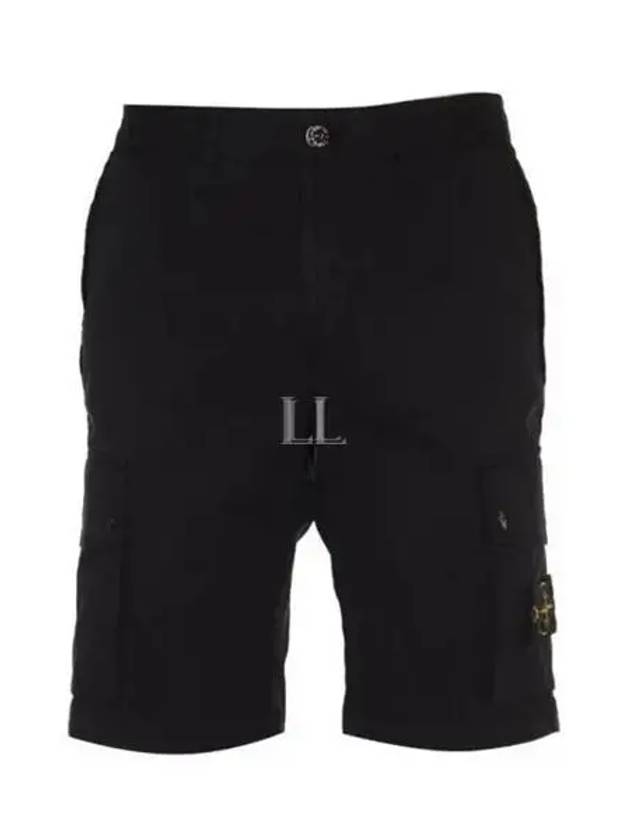 Wappen Cargo Bermuda Shorts Navy - STONE ISLAND - BALAAN 2