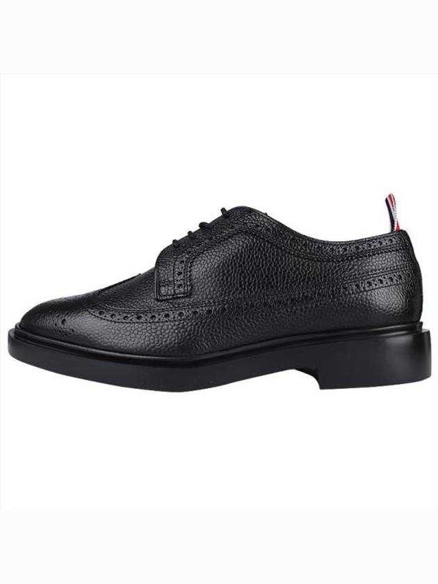 Men's Classic Long Wing Brogue Lace Up Brogue Shoes Black - THOM BROWNE - BALAAN 5