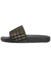 Checked Cotton Mesh Slippers Archives Beige - BURBERRY - BALAAN 5