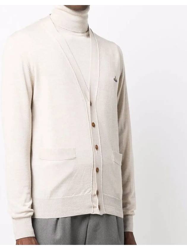 Men's Cardigan Oatmeal M 90635502 E251 - VIVIENNE WESTWOOD - BALAAN 4