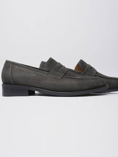 Raphael suede penny loafer SMG - FLAP'F - BALAAN 1