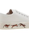 Tiger Logo Sole Cotton Low-Top Sneakers Off-white - KENZO - BALAAN 11