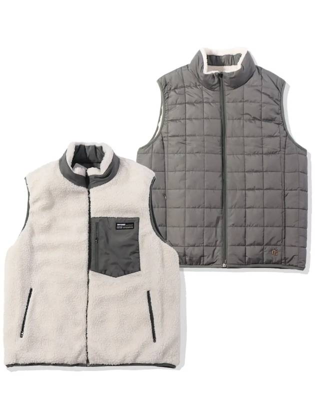 Reversible Sherpa Vest Khaki - OFFGRID - BALAAN 2