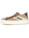 Lauren Leather Converse Low Top Sneakers Brown - CHLOE - BALAAN 5