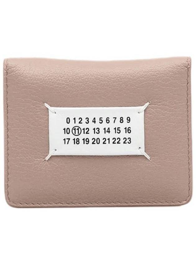 Number Logo Stitch Keyring Card Wallet Pink - MAISON MARGIELA - BALAAN 1