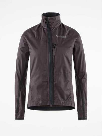 Women's Ansur Windproof Zip-Up Jacket Raven Burnt - KLATTERMUSEN - BALAAN 2