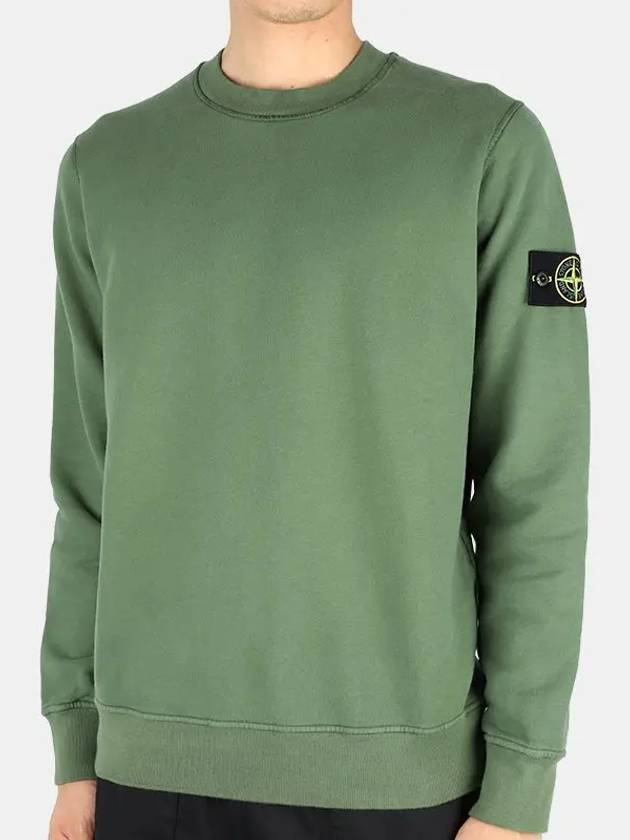 Wappen Patch Crew Neck Sweatshirt Green - STONE ISLAND - BALAAN 2