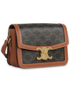 Teen Triomphe Canvas Cross Bag Tan - CELINE - BALAAN 3