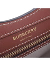 Mini Two-Tone Canvas And Leather Pocket Bag Natural Malt Brown - BURBERRY - BALAAN 7