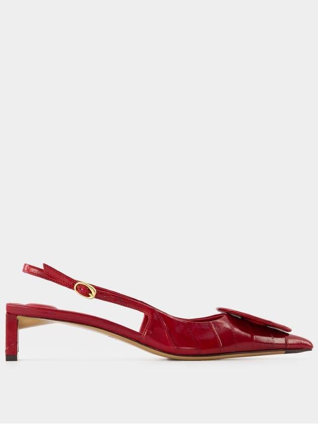 Les Slingbacks Duelo B Pumps - Jacquemus - Leather - Red - JACQUEMUS - BALAAN 1