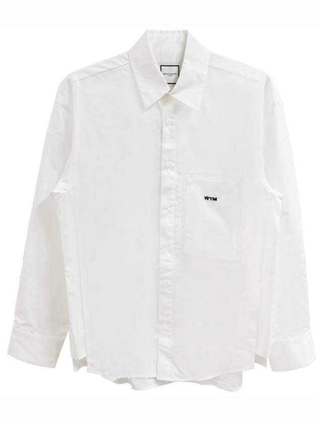 Cotton Back Logo Long Sleeve Shirt White - WOOYOUNGMI - BALAAN 2