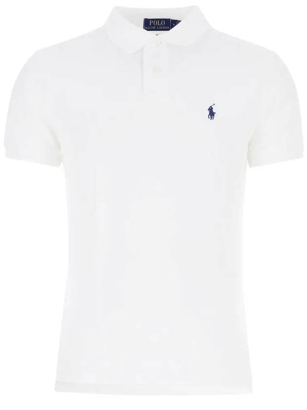 Men's Embroidered Logo PK Shirt White - POLO RALPH LAUREN - BALAAN 2