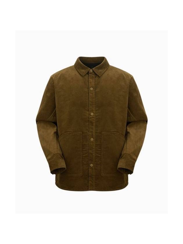 Corduroy Shirt Jacket Olive - CONVERSE - BALAAN 1