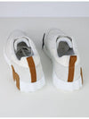 Men's Bouncing Mesh Suede Goatskin Low Top Sneakers White - HERMES - BALAAN 5