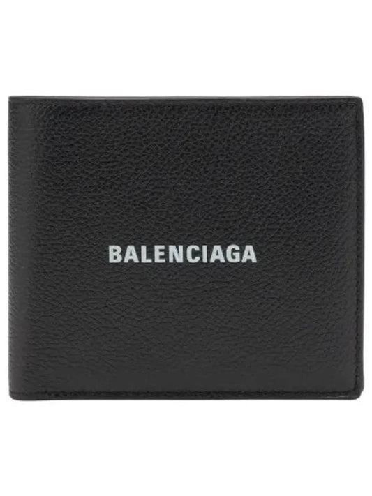 Cash Square Folded Coin Wallet Black - BALENCIAGA - BALAAN 1