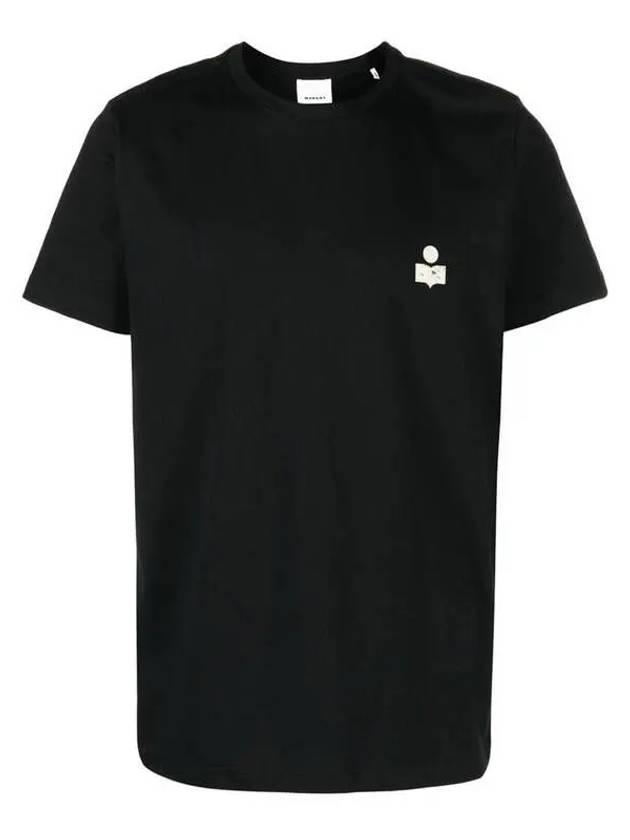 Zafferh Logo Cotton Short Sleeve T-Shirt Black - ISABEL MARANT - BALAAN 2