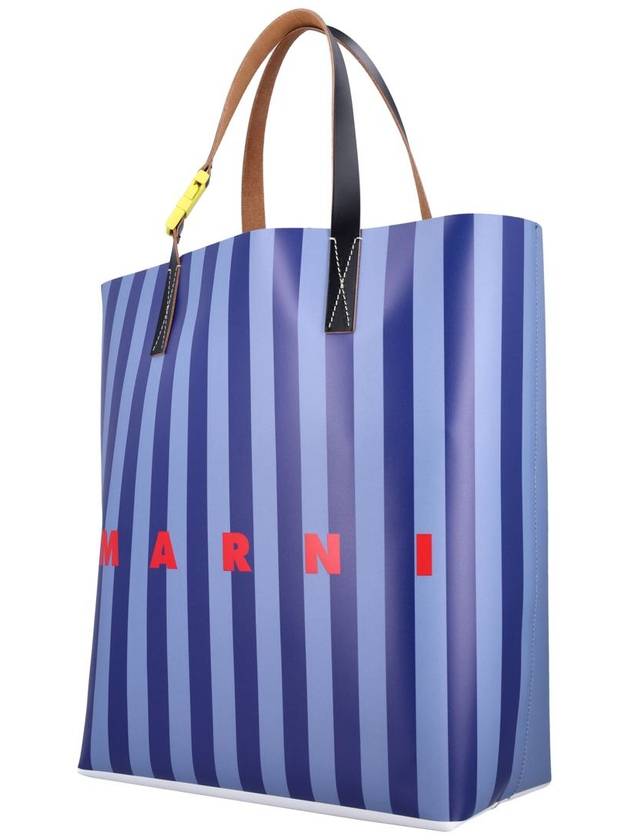 Marni Striped Tribeca Shopping Bag - MARNI - BALAAN 3