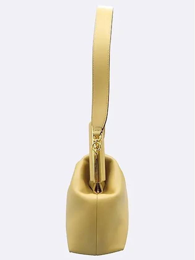 8BP127 Beige color leather gold plated F decoration first medium bag - FENDI - BALAAN 3