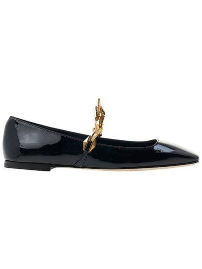 Women s Diamond Tilda Flat Shoes SOP BLACK - JIMMY CHOO - BALAAN 2