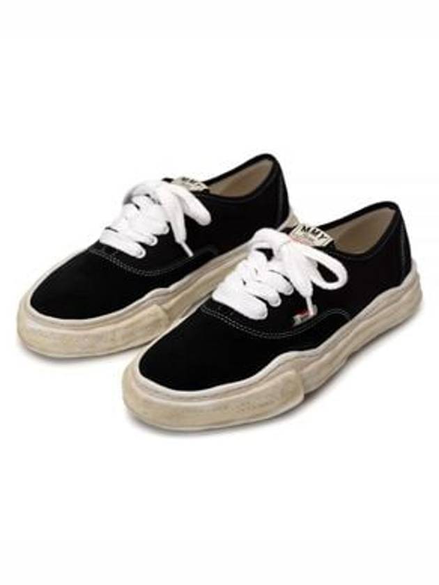 Blakey OG Sole Canvas Suede Low Top Sneakers Black - MIHARA YASUHIRO - BALAAN 2