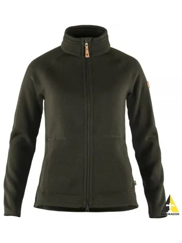 Women s Ovik Fleece Zip Sweater Deep Forest 83520662 W - FJALL RAVEN - BALAAN 2