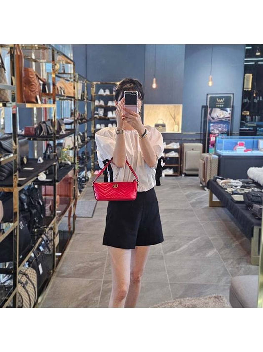 GG Marmont Shoulder Bag Red - GUCCI - BALAAN 2