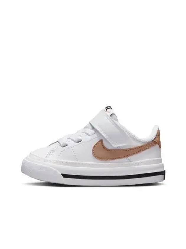 Kids Court Legacy Sneakers Beige White - NIKE - BALAAN 1