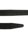 Vintage Buckle Skinny Leather Belt Black - DSQUARED2 - BALAAN.