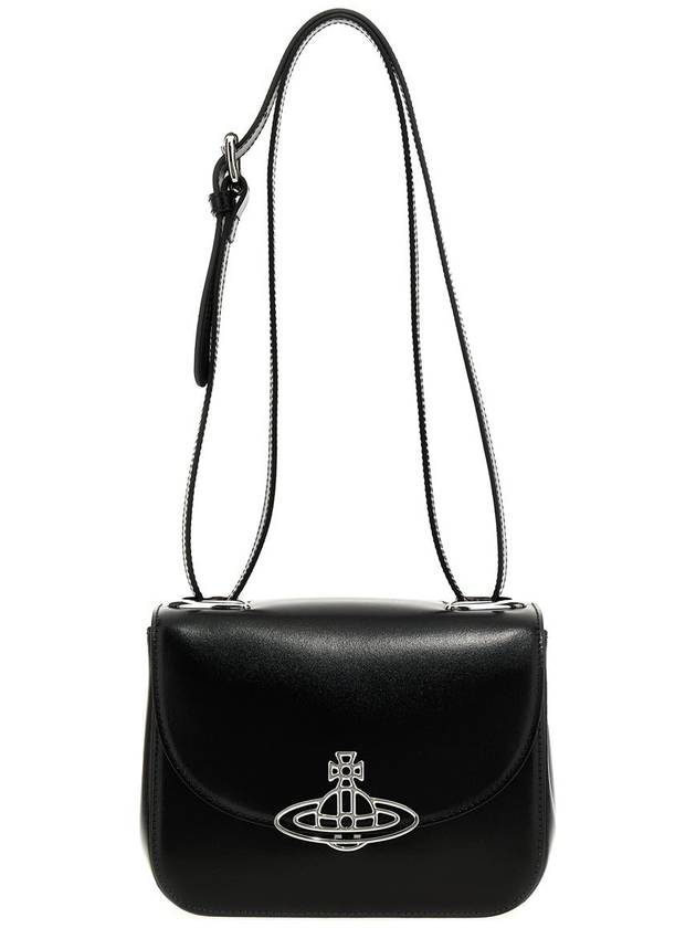 Linda Logo Plaque Cross Bag Black - VIVIENNE WESTWOOD - BALAAN 2