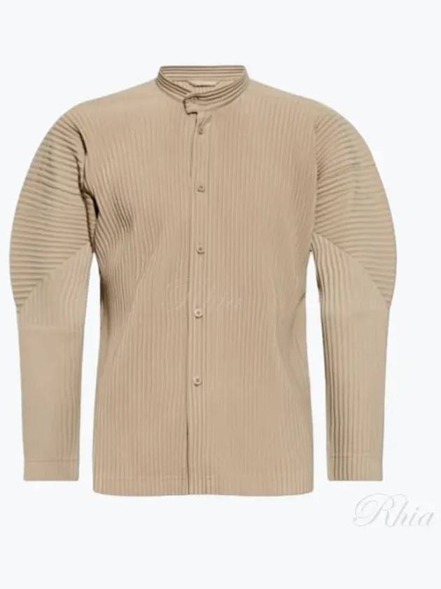 Homme Pliss Issey Miyake Cardigan HP48JJ111 43 GRAIN BEIGE - ISSEY MIYAKE - BALAAN 2