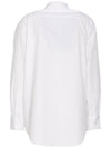 Chest Pocket Foxhead Patch Cotton Poplin Casual Shirt White - MAISON KITSUNE - BALAAN 4