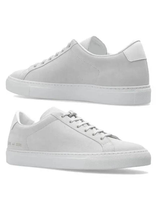 Retro Suede Low Top Sneakers White - COMMON PROJECTS - BALAAN 2