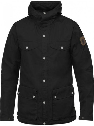 Men's Greenland Hoodie Jacket Black - FJALL RAVEN - BALAAN 1