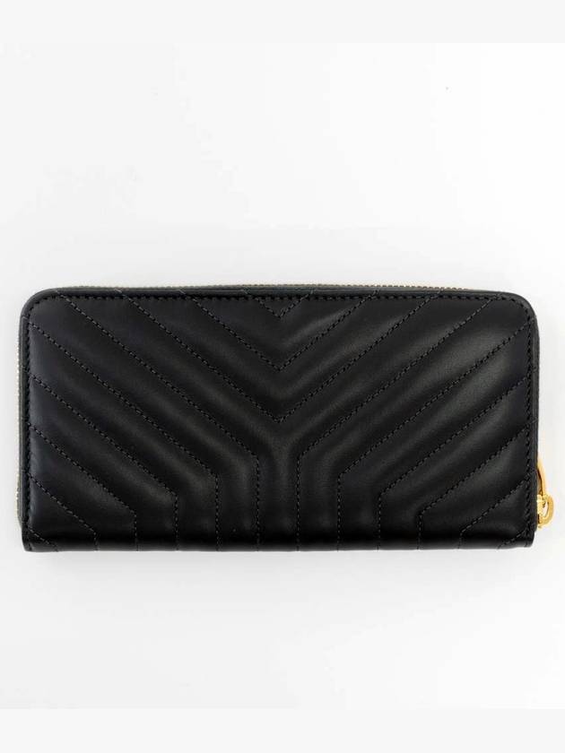 Compact Zipper Long Wallet Grey - SAINT LAURENT - BALAAN 7