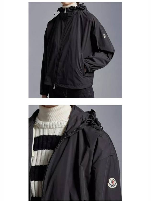 TYX Rain Hooded Jacket Black - MONCLER - BALAAN 6