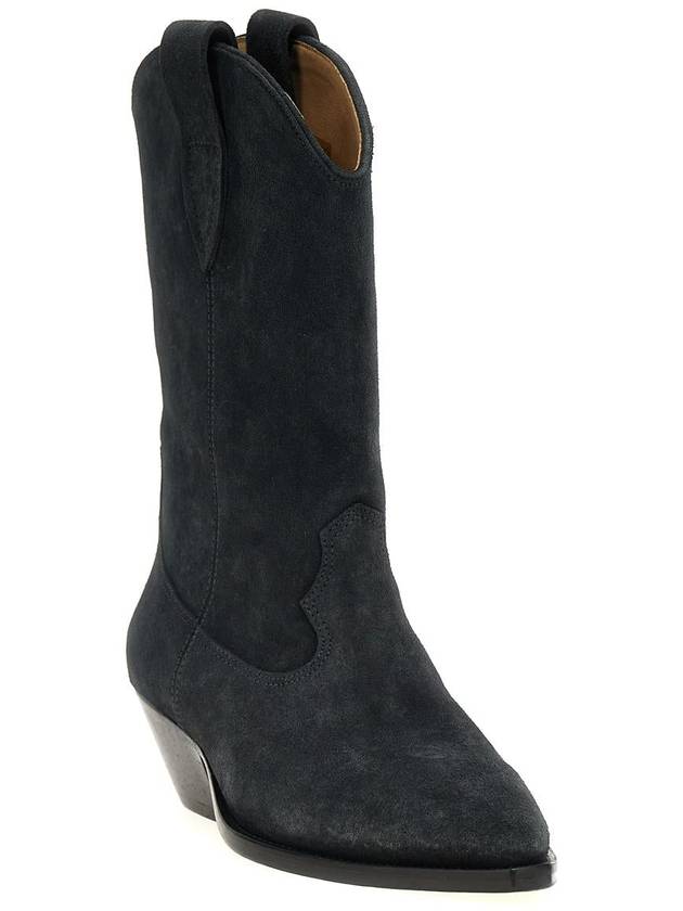 Duerto Suede Middle Boots Black - ISABEL MARANT - BALAAN 3