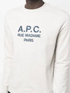 Rufus Embroidery Logo Sweatshirt Grey - A.P.C. - BALAAN 3