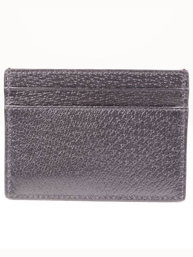 Horsebit Leather Card Wallet Black - GUCCI - BALAAN 5