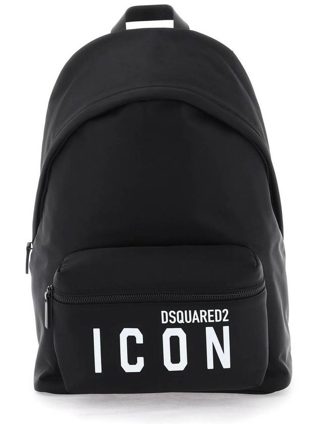 FW23 Icon Backpack Black BPM0100 11703199 - DSQUARED2 - BALAAN 2