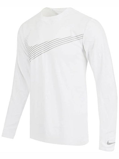 Dri Fit Flash Long Sleeve T-Shirt White - NIKE - BALAAN 1